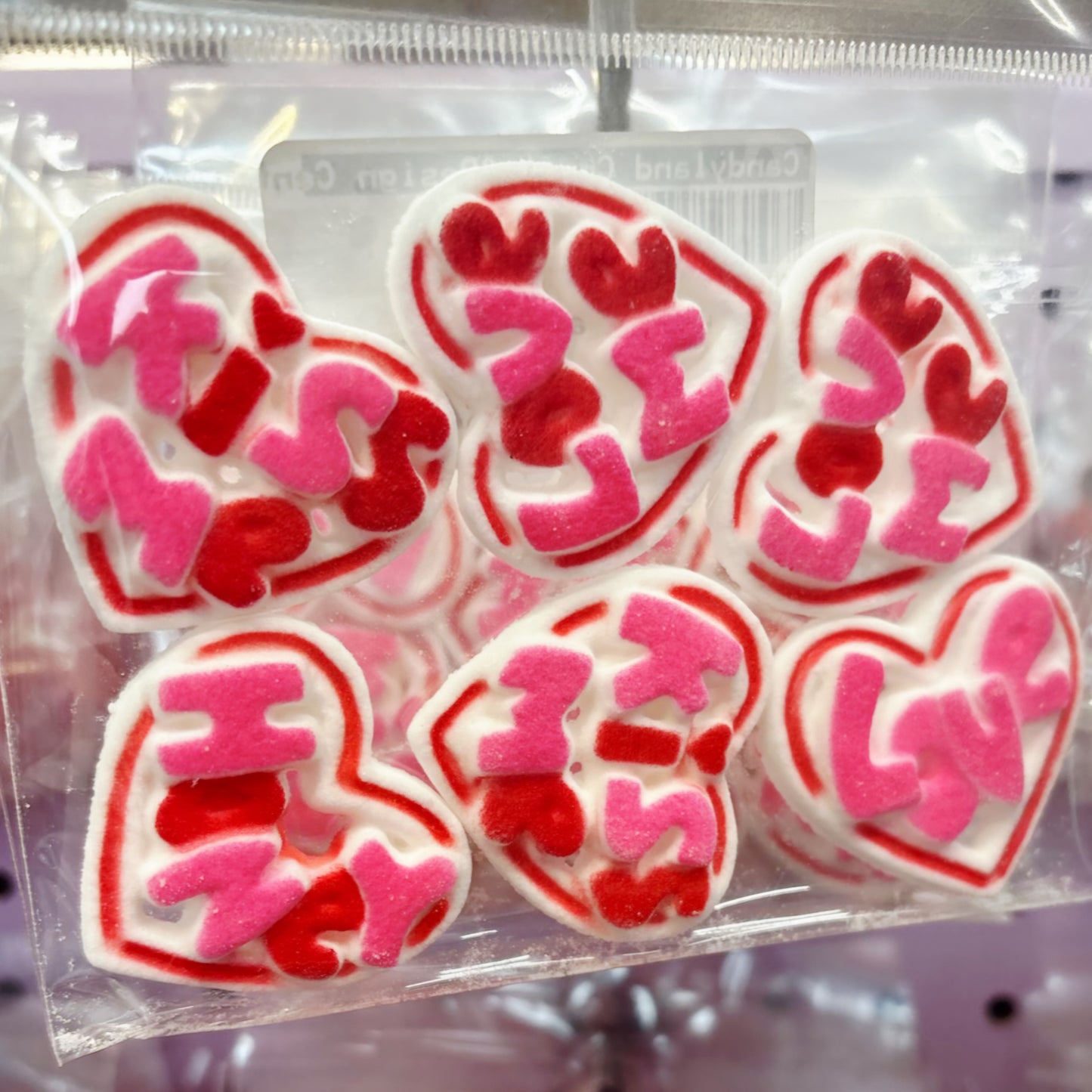 Edible Decorations Talking Hearts 1 1/2in 6-Count