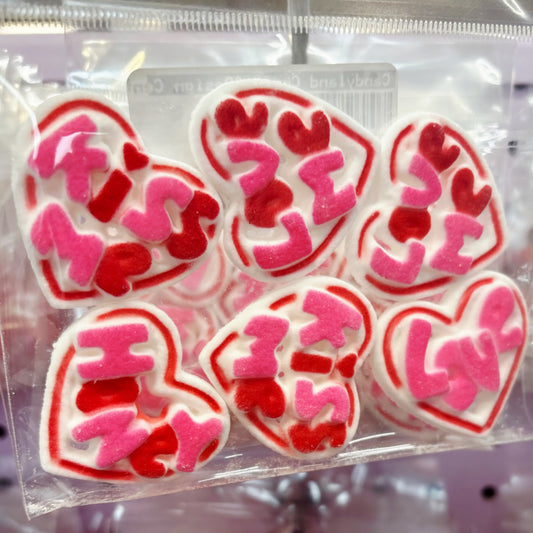 Edible Decorations Talking Hearts 1 1/2in 6-Count