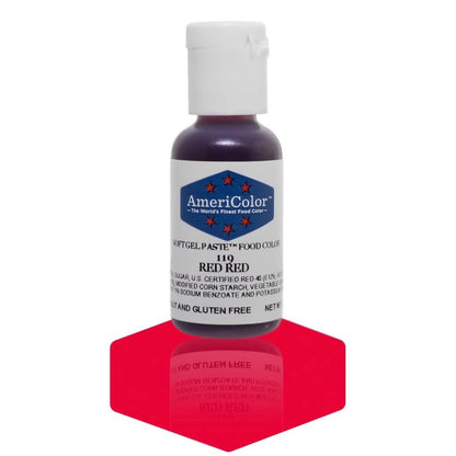 Americolor Soft Gel Paste Food Coloring .75 Red Red