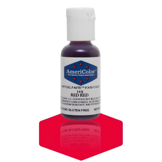 Americolor Soft Gel Paste Food Coloring .75 Red Red