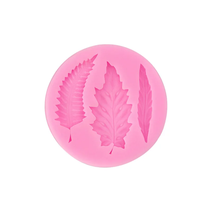Fern Leaves Fondant & Gum Paste Silicone Mold – 3 Designs