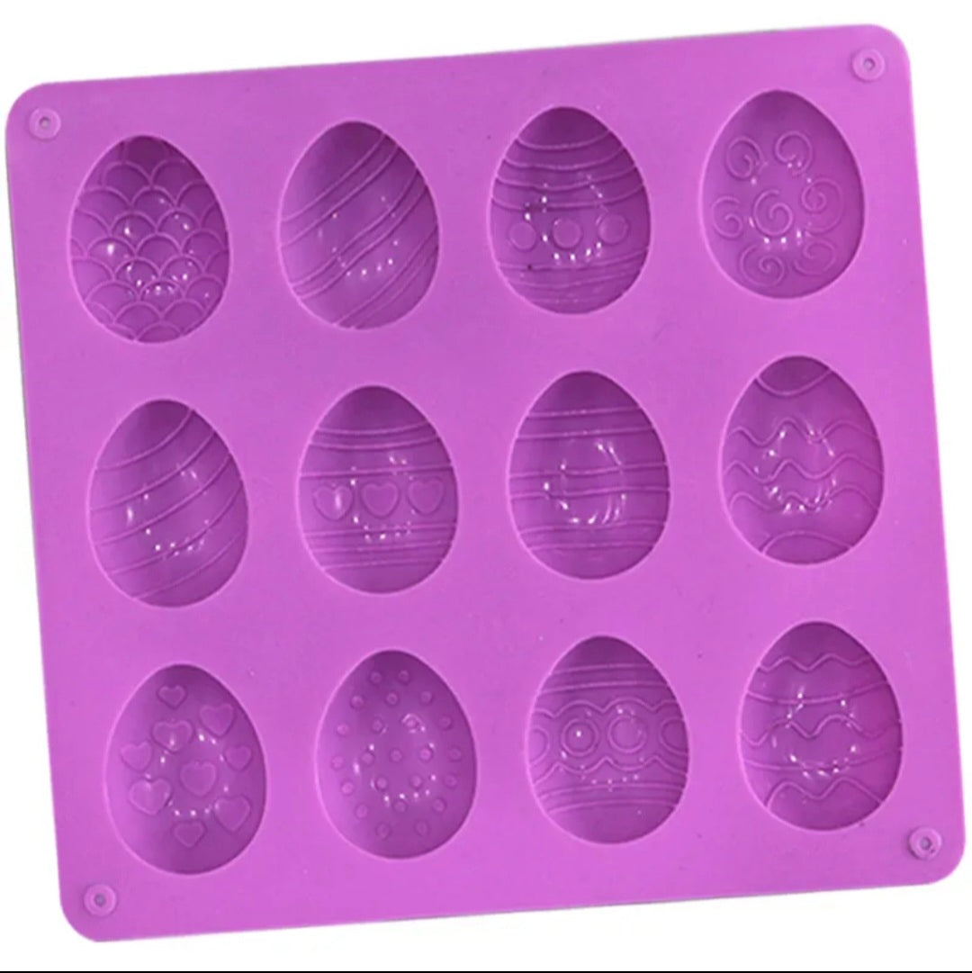 Easter Egg Chocolate Candy Mold – Bite Sized 12 Cavity