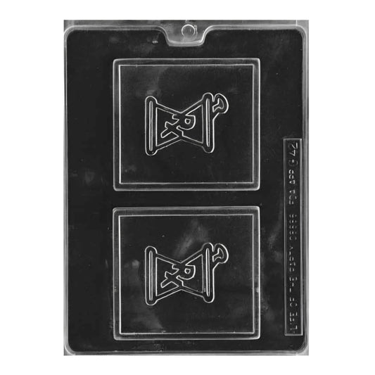 RX Chocolate Mold Pharmacy Symbol Candy Mold, Medical Plaque, 2 Cavity