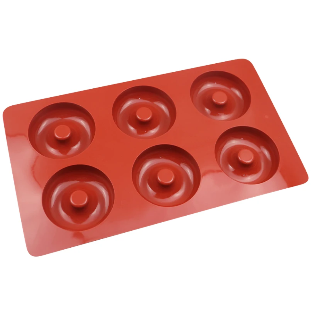 Donut Silicone Baking Mold - 6-Cavity