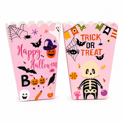 Halloween Pink Popcorn Boxes 4 Count