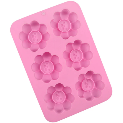 Daisy Flower Silicone Chocolate Mold – 6 Cavity
