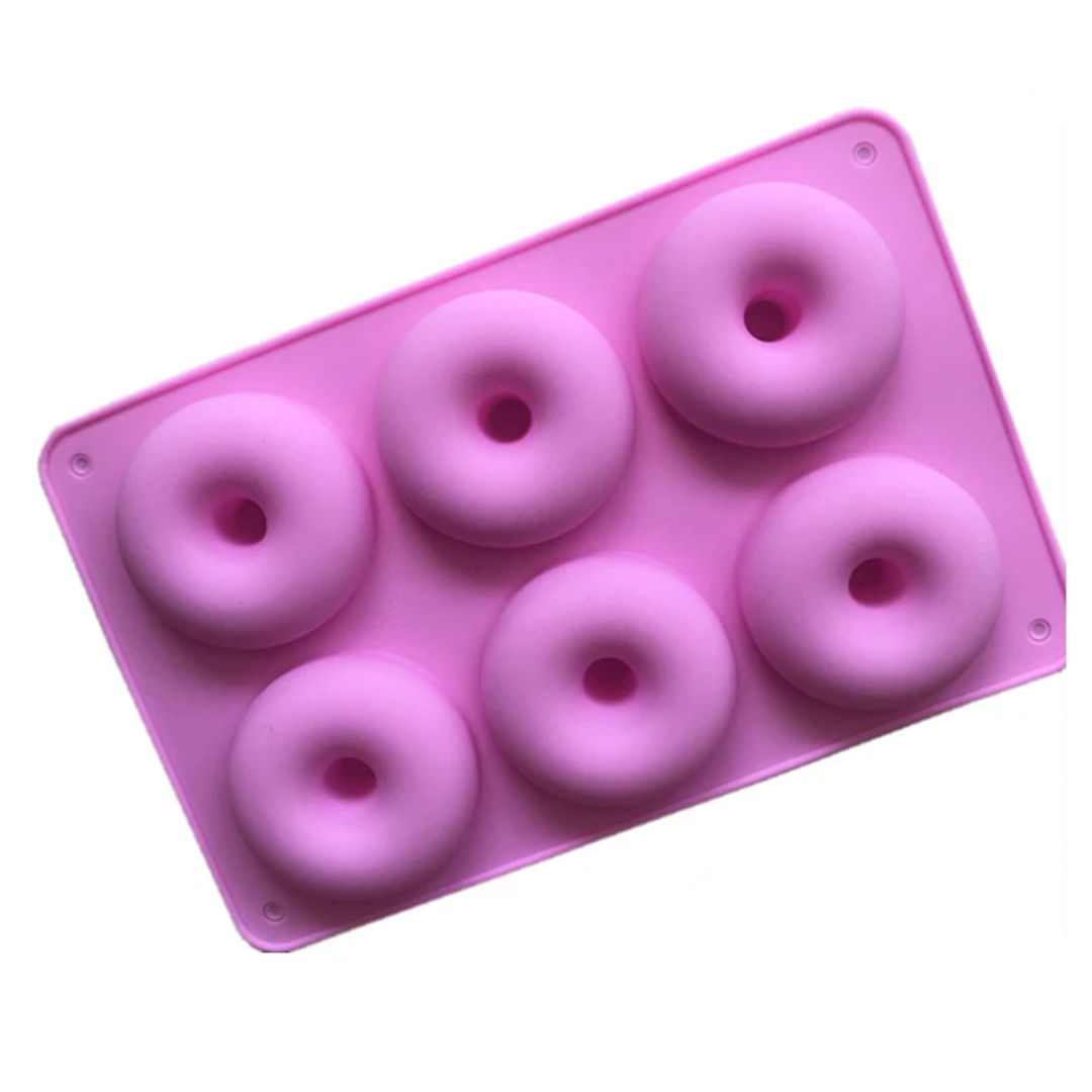 Donut Silicone Baking Mold 6-Cavity