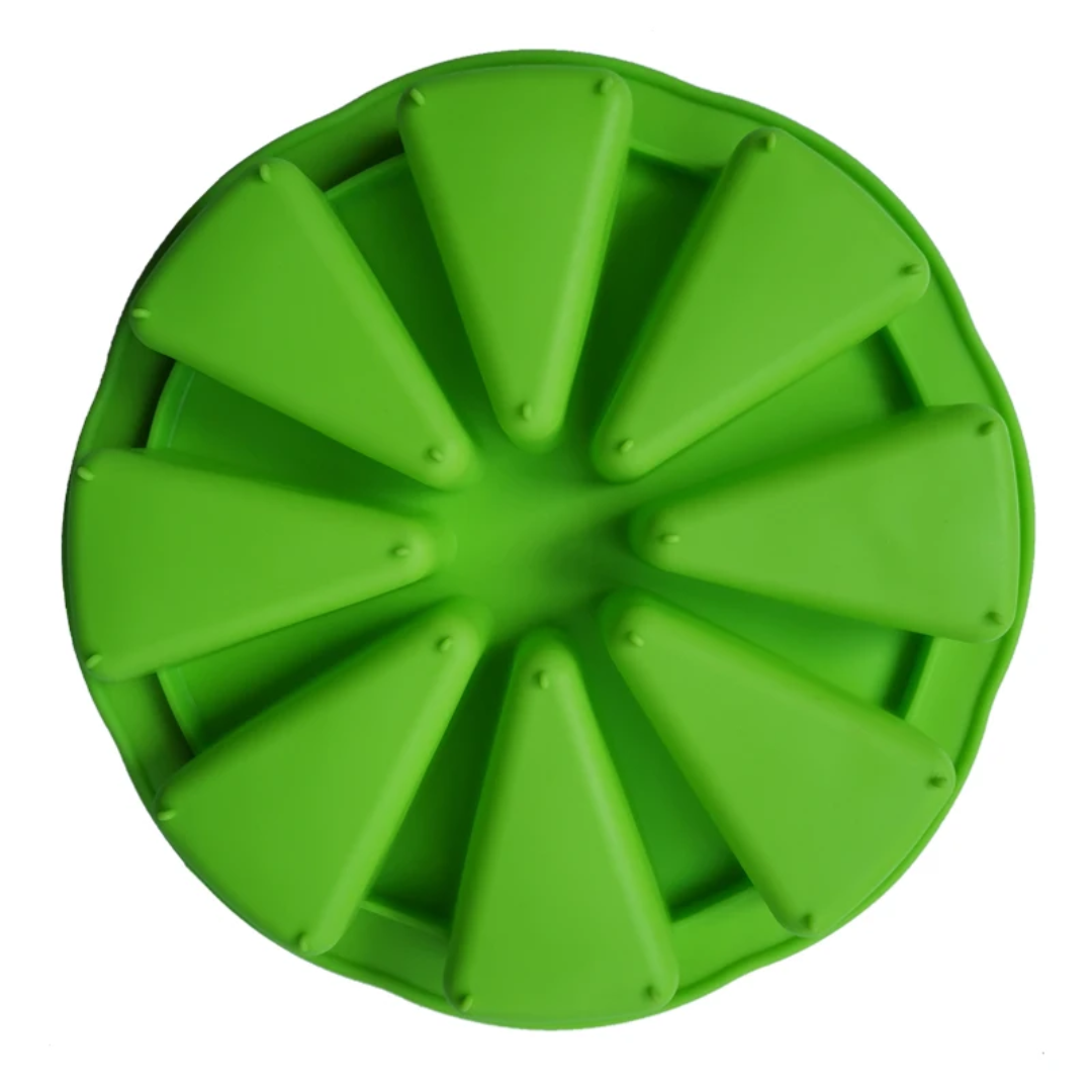 Cake Slice Silicone Baking Mold – 8 Cavity