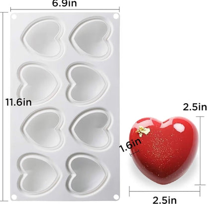 Large Heart Silicone Mold – Flexible Chocolate & Baking Mold