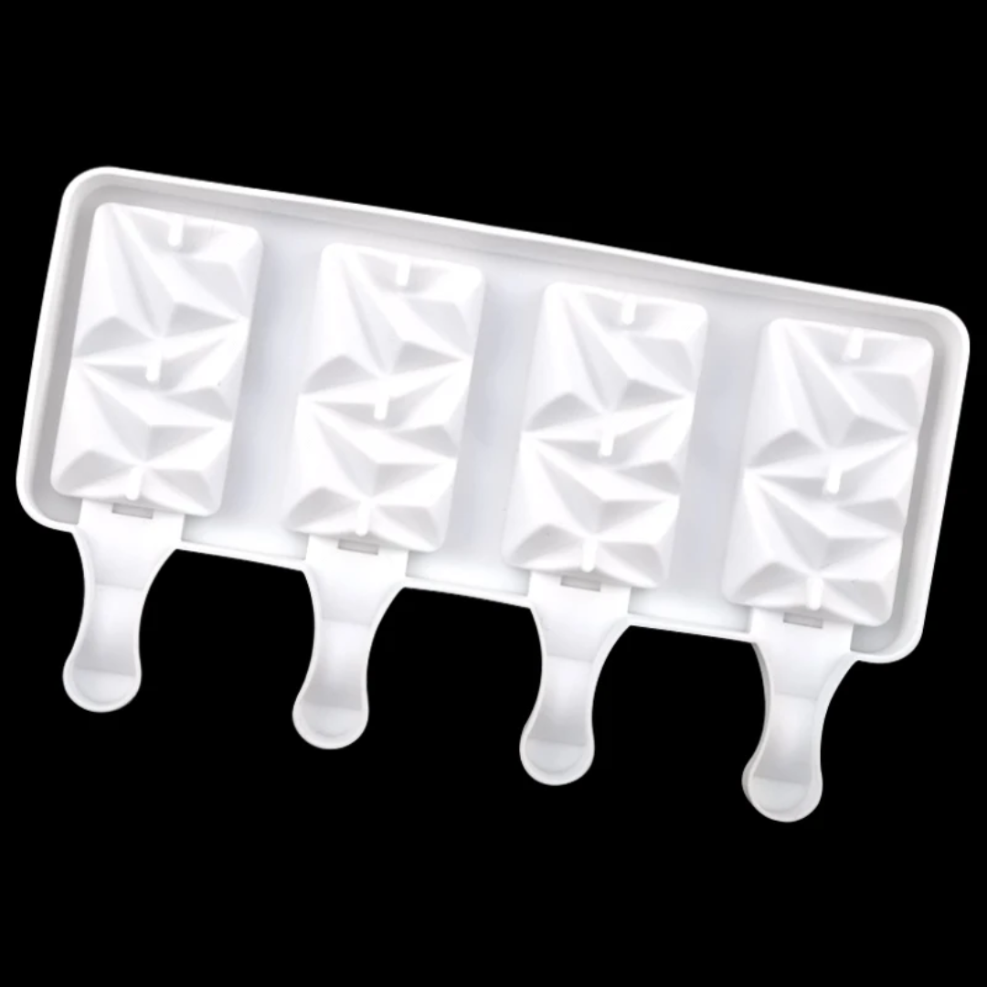 Geometric Cakesicle Silicone Mold – 4 Cavity