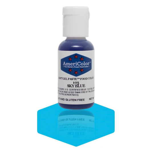 Americolor Soft Gel Paste Food Coloring .75 Sky Blue