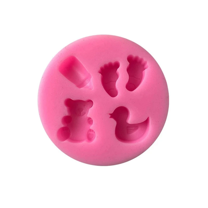 Baby Shower Mini Shapes Fondant & Gum Paste Silicone Mold