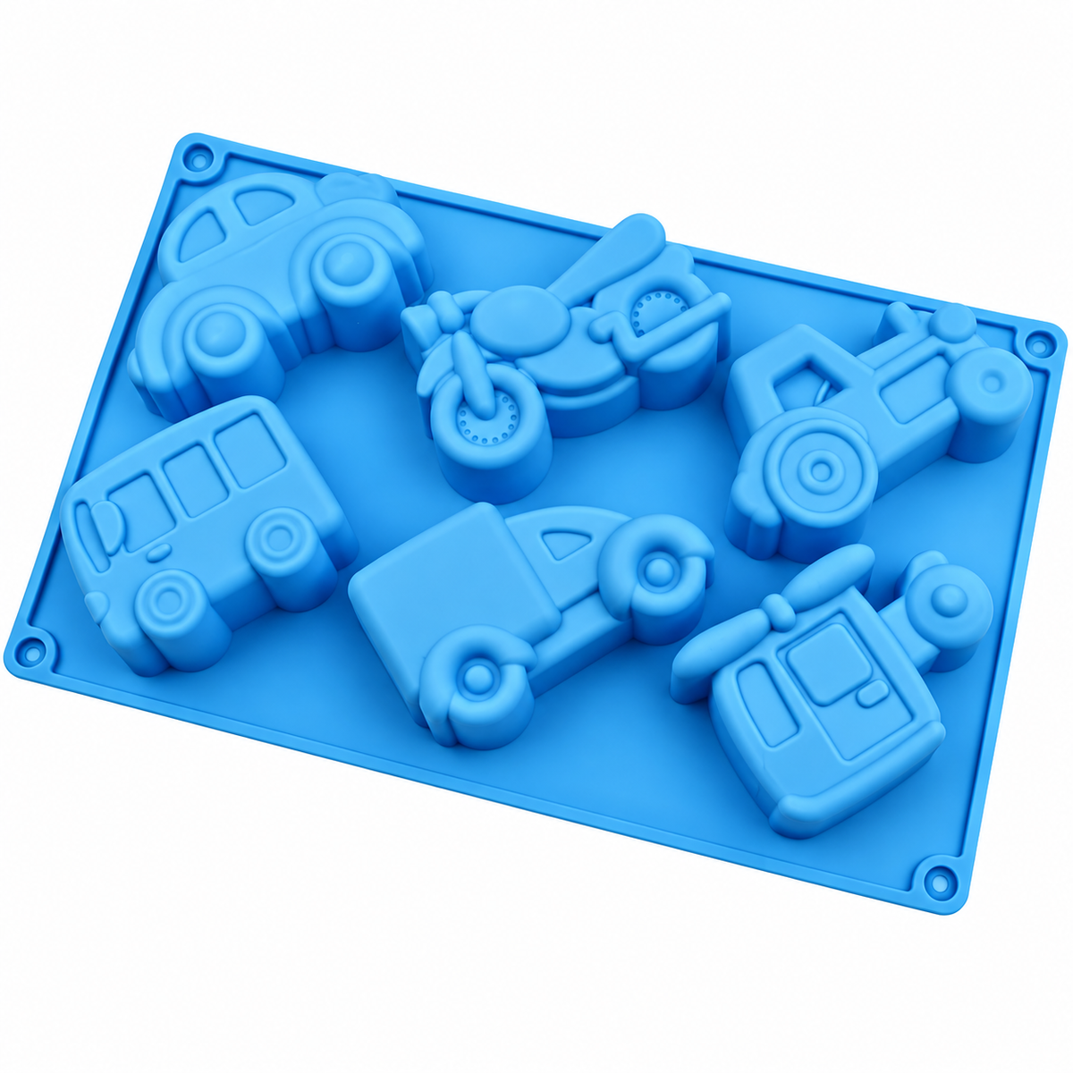 Cars & Trucks Silicone Baking Mold – 6 Cavity