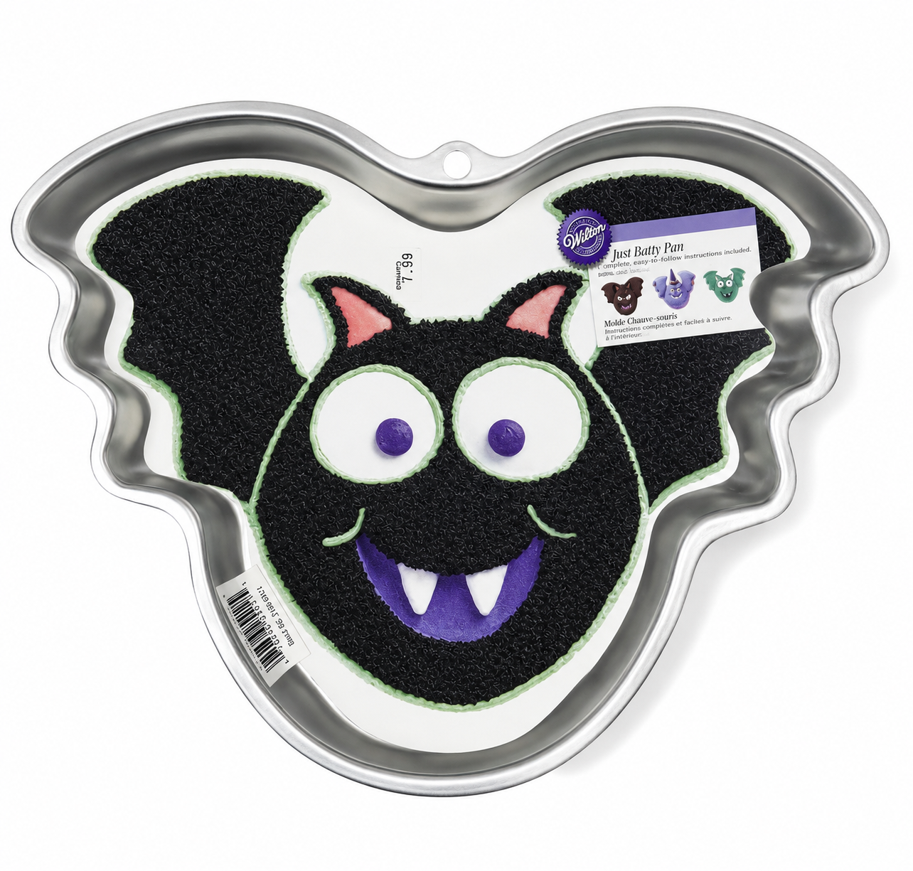 Wilton Just Batty Cake Pan Aluminum New with Insert Vintage 2004