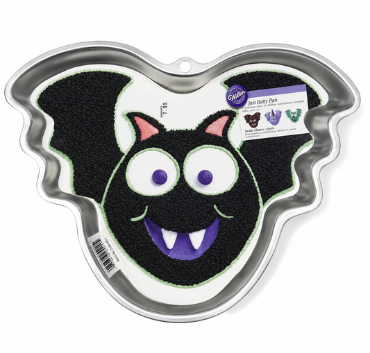 Wilton Just Batty Cake Pan Aluminum New with Insert Vintage 2004
