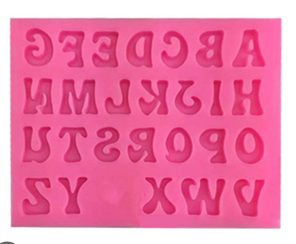Fondant Upper Case Letter Mold