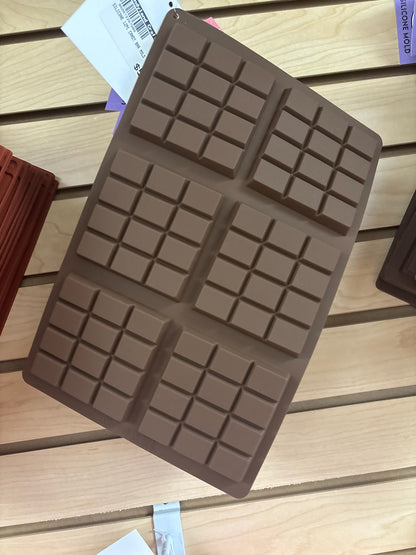Silicone 12pc Candy Bar Mold