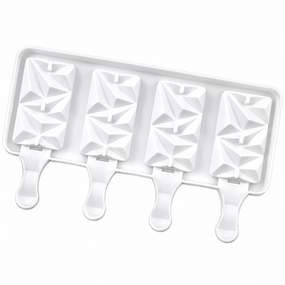 Geometric Cakesicle Silicone Mold – 4 Cavity