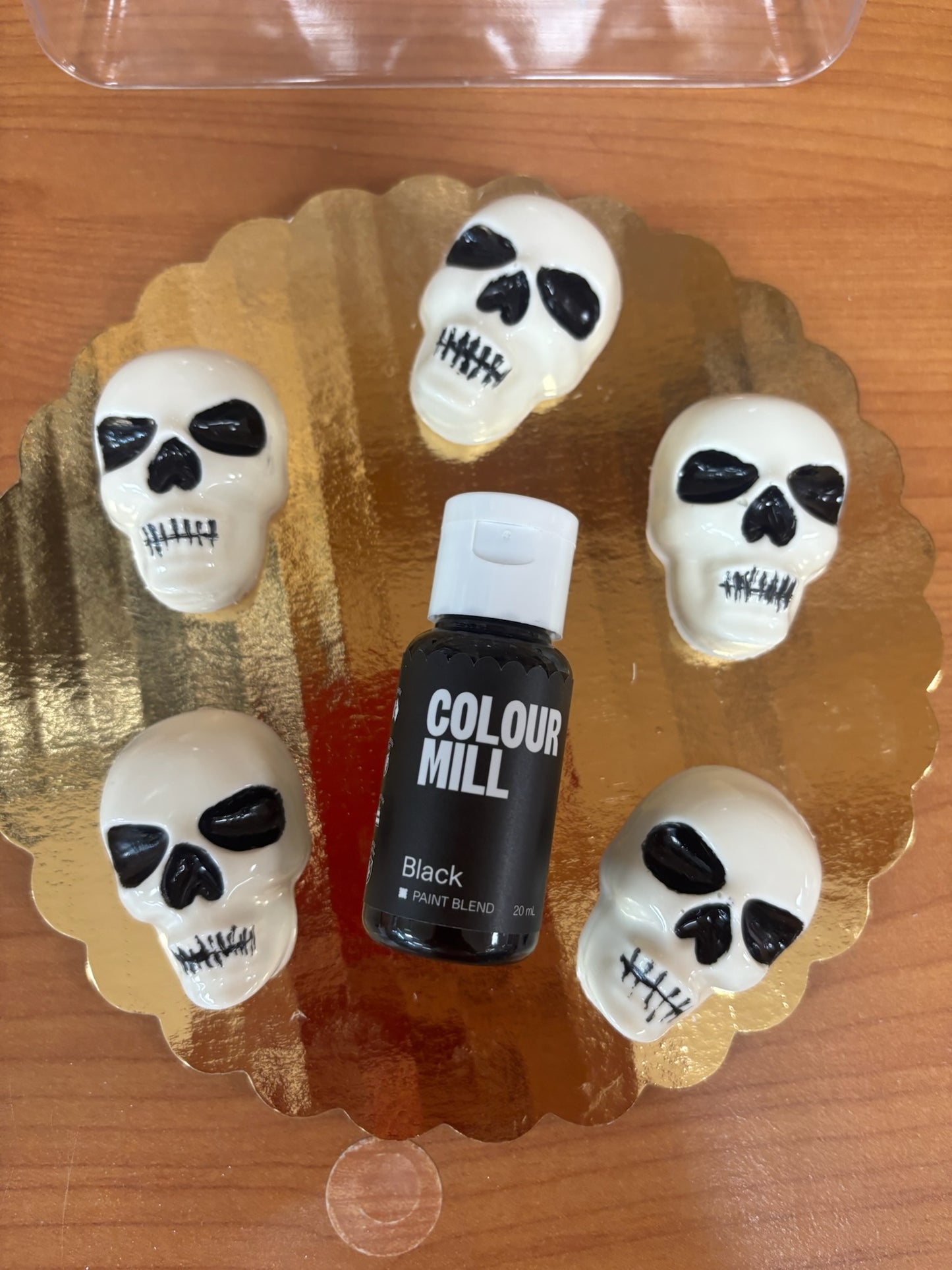 Skull Head 3D Bite Sized Chocolate Candy Mold – 12 Cavity
