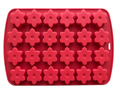 Silicone Snowflake Chocolate Mold 24 Cavity