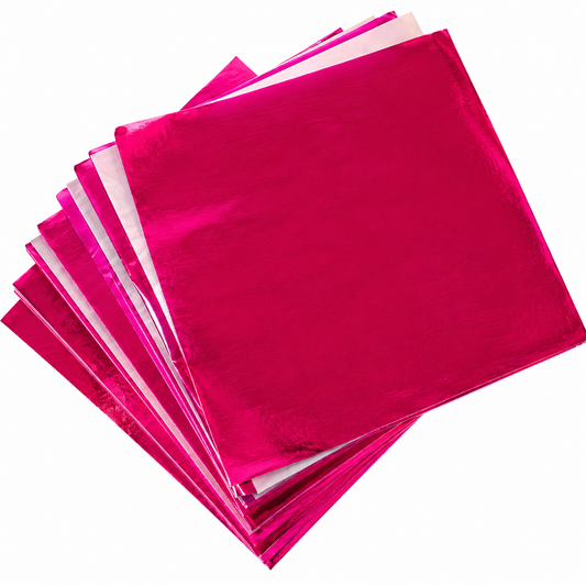 Red Foil Candy Wrappers 3x3 in – Chocolate Foils, 125 Count