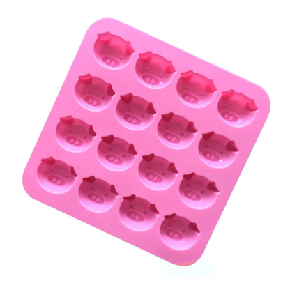 Pig Face Silicone Chocolate Mold – 16 Cavity