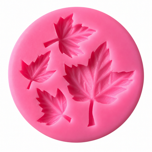 Maple Leaf Fondant & Gum Paste Silicone Mold – 3 Sizes