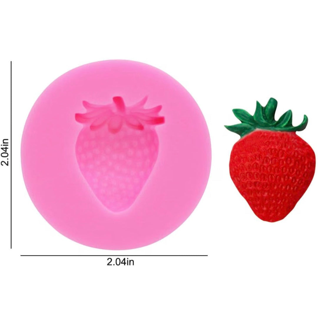 Strawberry 3D Silicone Mold | Realistic Chocolate, Mousse & Dessert Mold