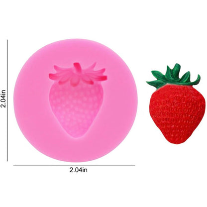Strawberry 3D Silicone Mold | Realistic Chocolate, Mousse & Dessert Mold