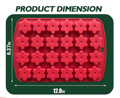 Silicone Snowflake Chocolate Mold 24 Cavity