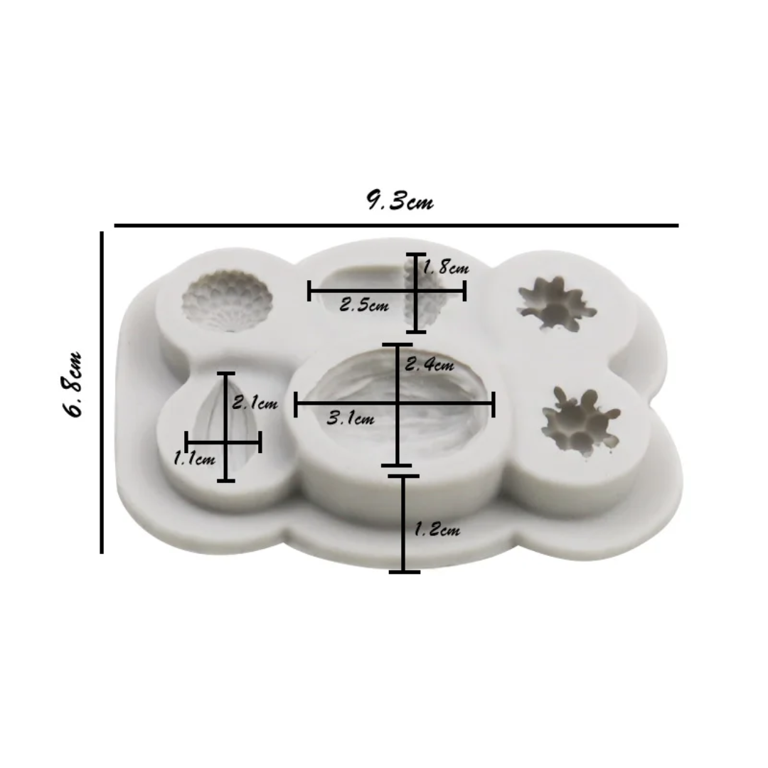 Pine Nut & Acorn Fondant & Gum Paste Silicone Mold – Assorted Shapes