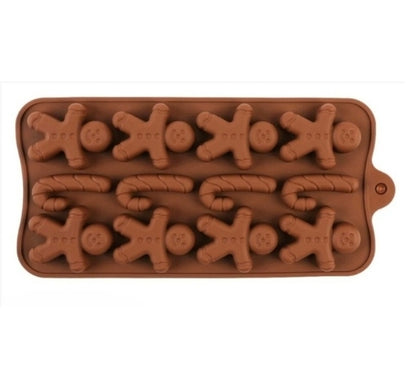Gingerbread & Candy Cane Silicone Mold
