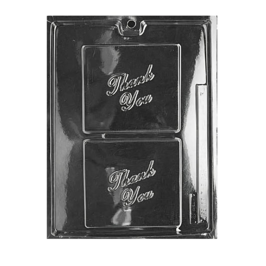 Thank You Candy Mold Chocolate Plaque Mold for Favors, Weddings & Events