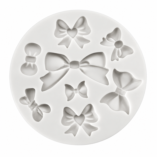 Assorted Bow Fondant & Gum Paste Silicone Mold – 8 Designs