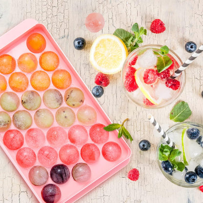 Round Ice Cube Tray - 2 Piece Ice Ball Tray