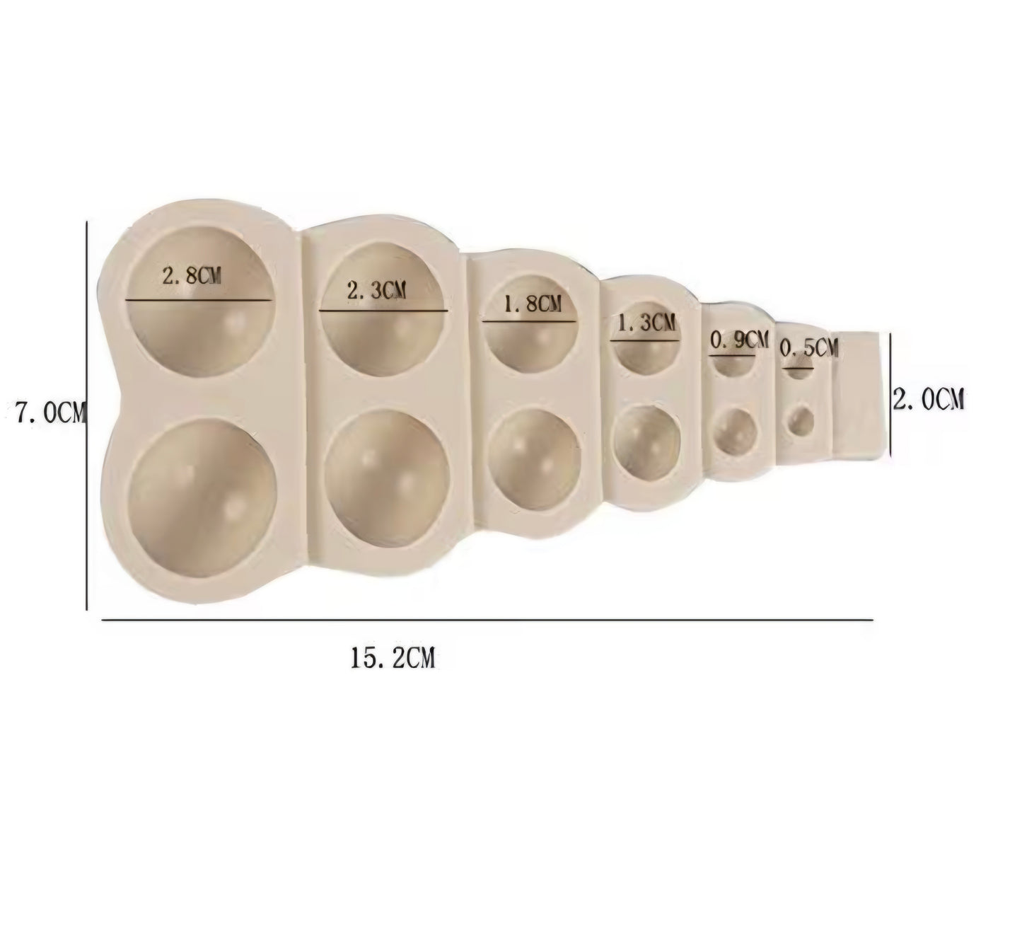 Double Sphere Silicone Mold