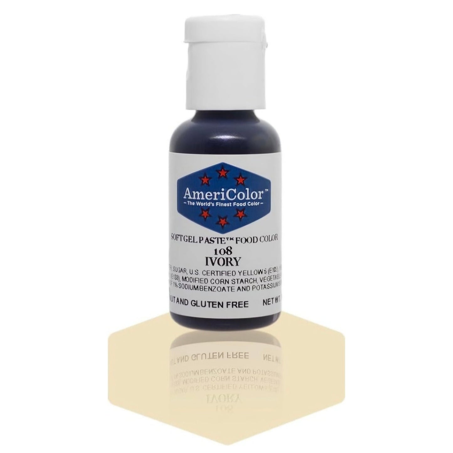 Americolor Soft Gel Paste Food Coloring .75 Super Ivory