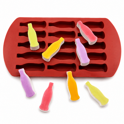 Mini Soda Bottle Silicone Mold – 15 Cavity Baby Shower “Ready to Pop” Mold