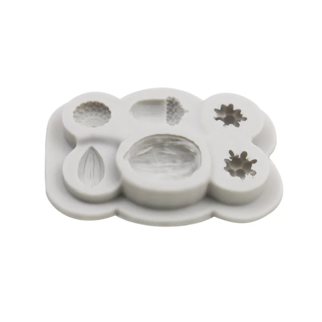 Pine Nut & Acorn Fondant & Gum Paste Silicone Mold – Assorted Shapes