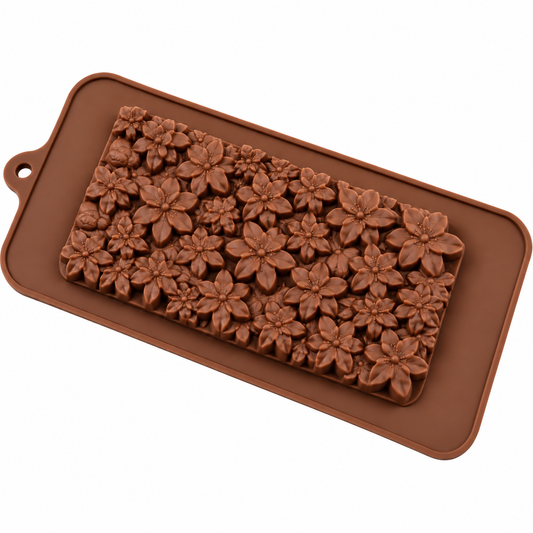 Cherry Blossom Cookie Bar Candy Bar Silicone Mold