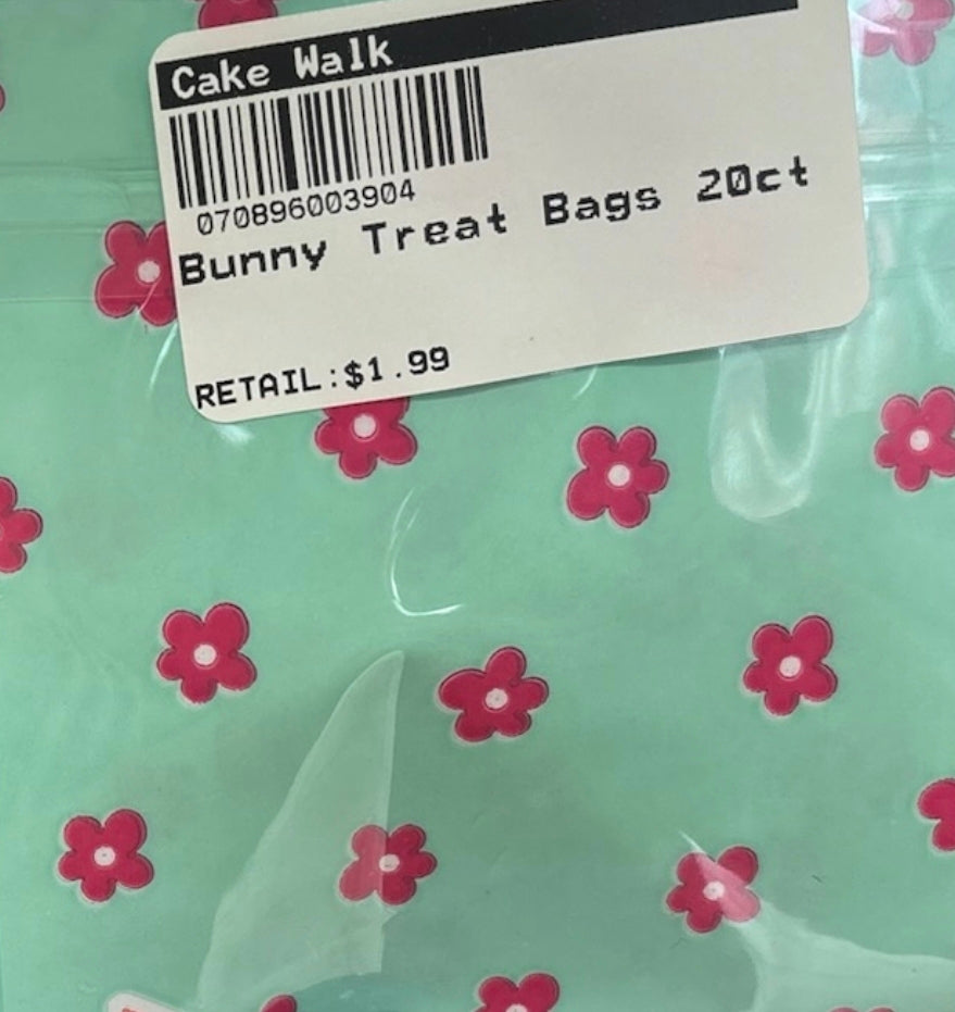 Easter Bunny Treat Bag 20 Count