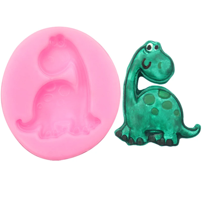 Long Neck Dinosaur Fondant & Gum Paste Silicone Mold