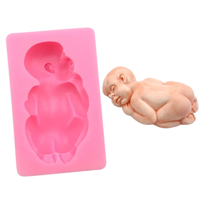 3D Baby Fondant & Gum Paste Silicone Mold – 1 Cavity
