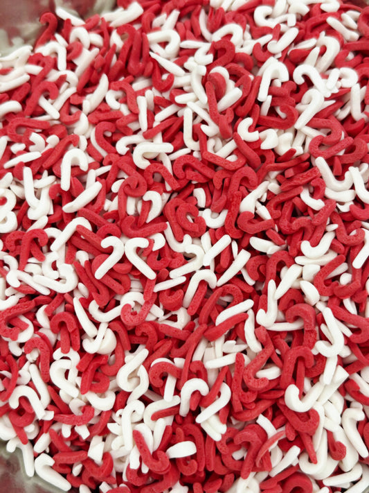 Confetti Candy Cane Red And White 4 Oz