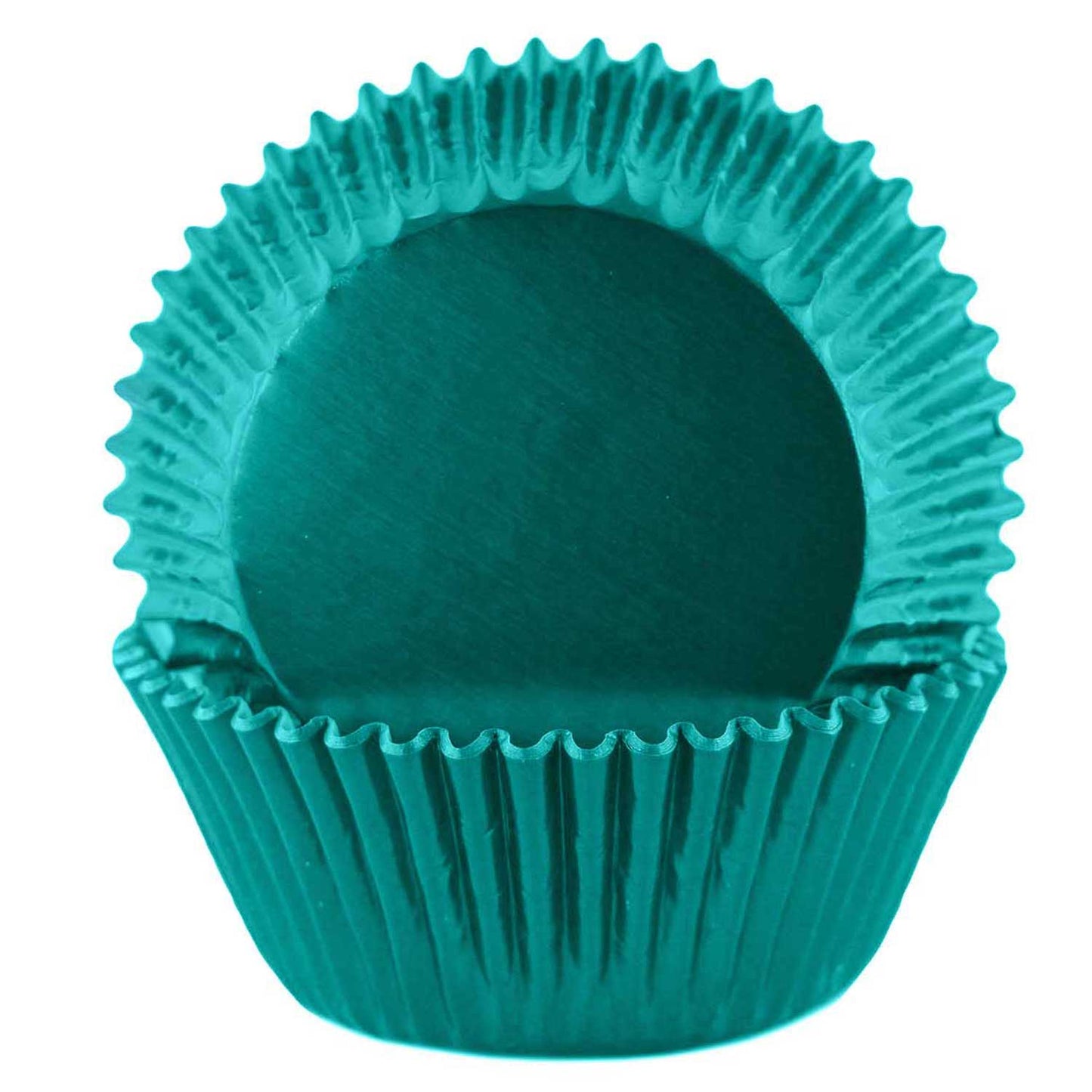 Aqua Foil Cupcake Wrappers 100 Count