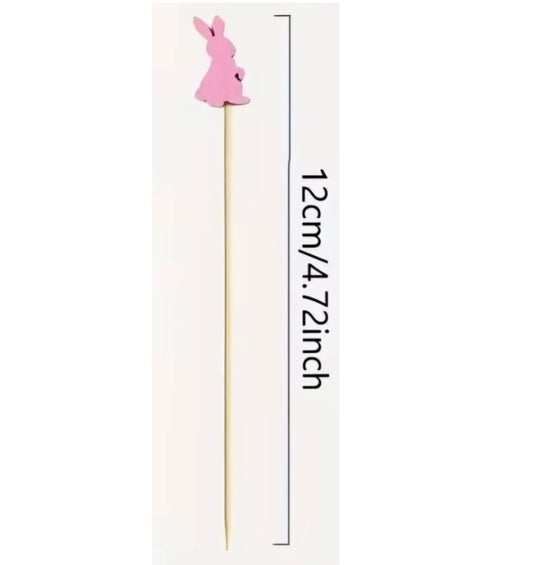 Easter Bunny Jumbo Picks 10 Count