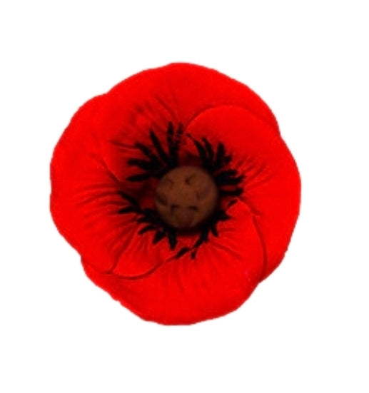 Edible Decorations Poppy On Wire Red