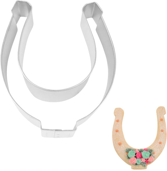 Horseshoe Cookie Cutter – Lucky Horseshoe for Kentucky Derby & Western Cookies
