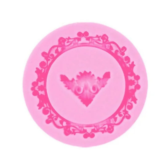 Circle Frame Silicone Mold Fondant & Chocolate Cake Decoration Mold