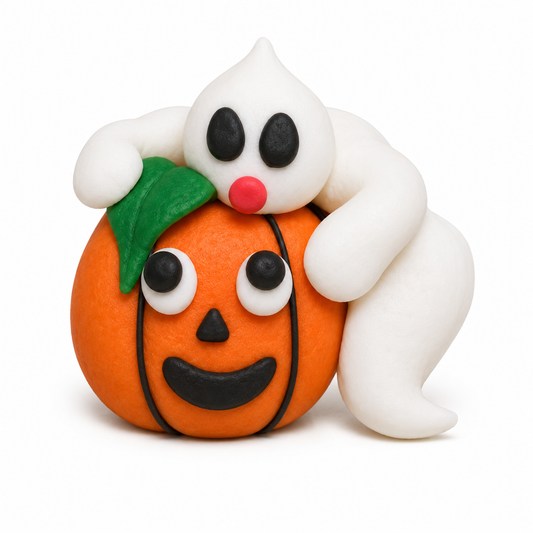 Edible Decorations Pumpkin With Ghost 6 Count